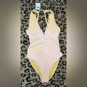 Robin Piccone Swim Suit 1 Piece Yellow Size 8